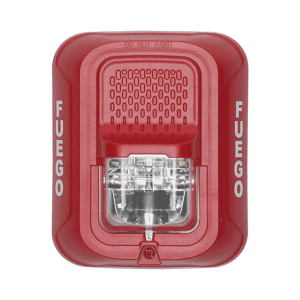 System Sensor srl-sp Lámpara Estroboscópica para Montaje en Pared, Color Rojo, Nivel de Candelas Seleccionable, Nuevo Diseño Moderno y Elegante y Menor Consumo de Corriente