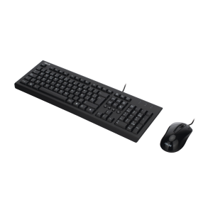 Asus u2000 KIt de Teclado y Mouse Cableado / Diseño Elegante y Silencioso (No Requiere Drivers)
