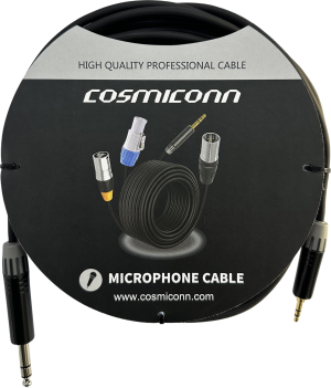 Cosmiconn cmc220as-tp-ps-5-bg1 Cable 6.35mm a 3.5mm, conectores color negro MP3X-B - MTP3C-BG, length 5m