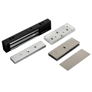 Enforcer Secolarm e941sb600pq/kitu Kit Para Control de Acceso Incluye Chapa Magnética de 600 Lbs / Montaje En U Para Puerta de Cristal /  Uso Interior / Certificación UL / Color Negro / Diseño Elegante