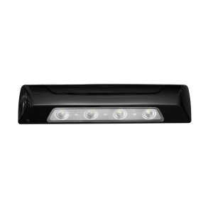 Signalpro spw12-b Luz de Escena, 4 led, Bisel Blanco, 12?24vcd, Led Blanco y Lente Transparente
