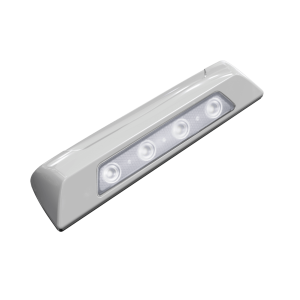 Signalpro spw12-w Luz de escena, 4 LED, bisel blanco, 12?24VCD, LED blanco y lente transparente