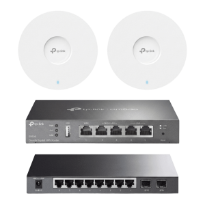 Tp-Link kit-m1-omada Kit de Iniciación en redes OMADA / 1 Router / 1 Switch TL-SG2210P / 2 Punto de Acceso EAP613