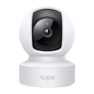 Tp-Link tapo-c212 Cámara de Seguridad Wi-Fi PTZ / 2K 2304x1296 px / Paneo 360° Horizontal / Inclinación / Visión Nocturna IR 30 ft (10 m) / Detección de Personas / Detección de Llanto de Bebé / Audio Bidireccional / Almacenamie