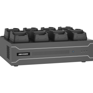 Hikvision dsmds001/2t/8(b)(mcw409) Dock Station de Escritorio con 8 Estaciones de Carga para Body Cams / Doble Interfaz de Red / 4 Bahías de HDD / Carga y Respaldo Automático / Prevención de Pérdida de Datos / Cobertura Cíclica / Reproducción d