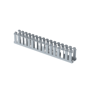 Panduit f.75x1.5lg6 Canaleta Ranurada de PVC sinTapa, Tipo F, 23.6 mm de Ancho, 39.9 mm de Alto y 1.8 m de Largo, Color Gris