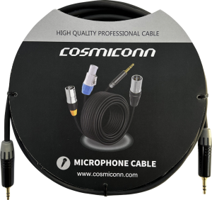 Cosmiconn cmc220as-tp-tp-5-bg1 Cable 3.5mm a 3.5mm, conectores color negro MTP3C-BG, length 5m