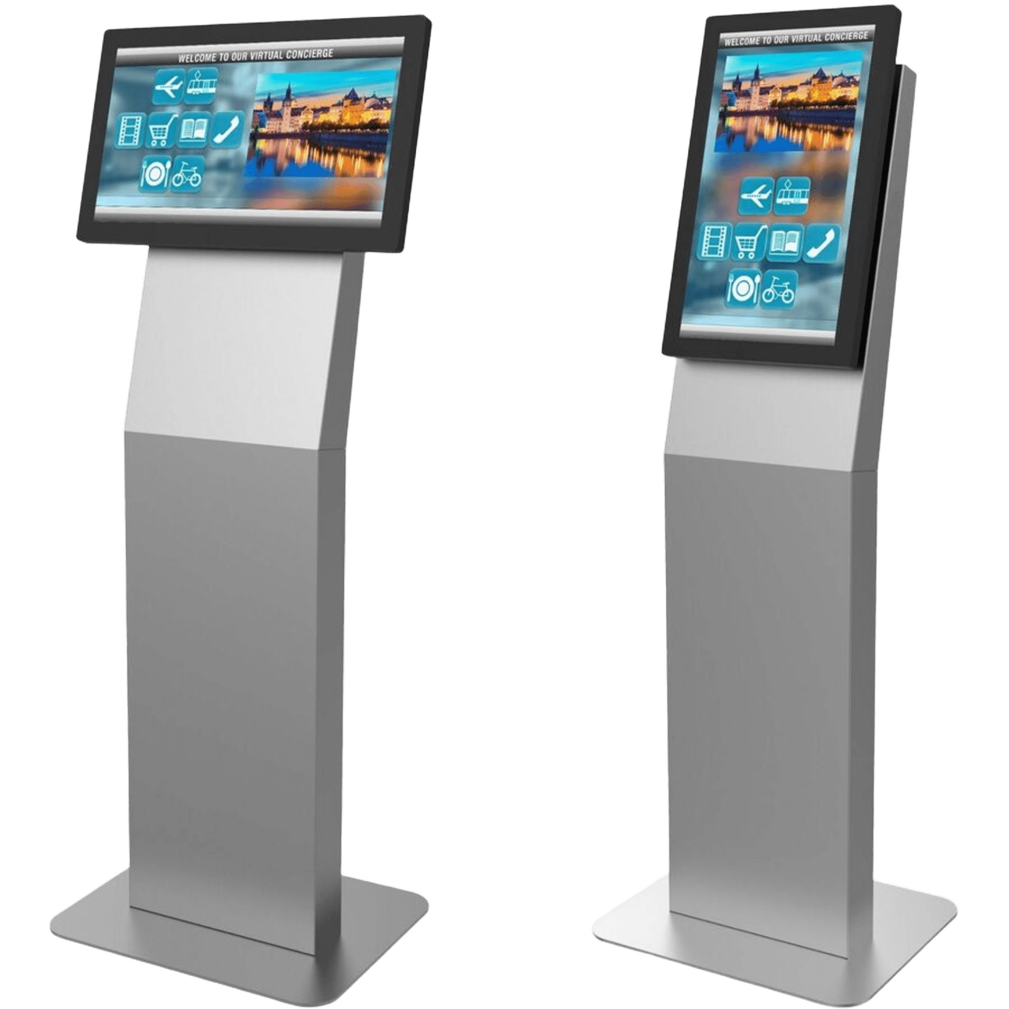 Peerlees kip522-s Montaje tipo Kiosko Para Pantallas Indoor Peerless-AV / Orientación Paisaje o Retrato / Base Plana Rectangular / Puertas Traseras con Seguridad / Gestión Interna de Cables / Compatible con Pantallas 15-22-32 / VESA 200x200
