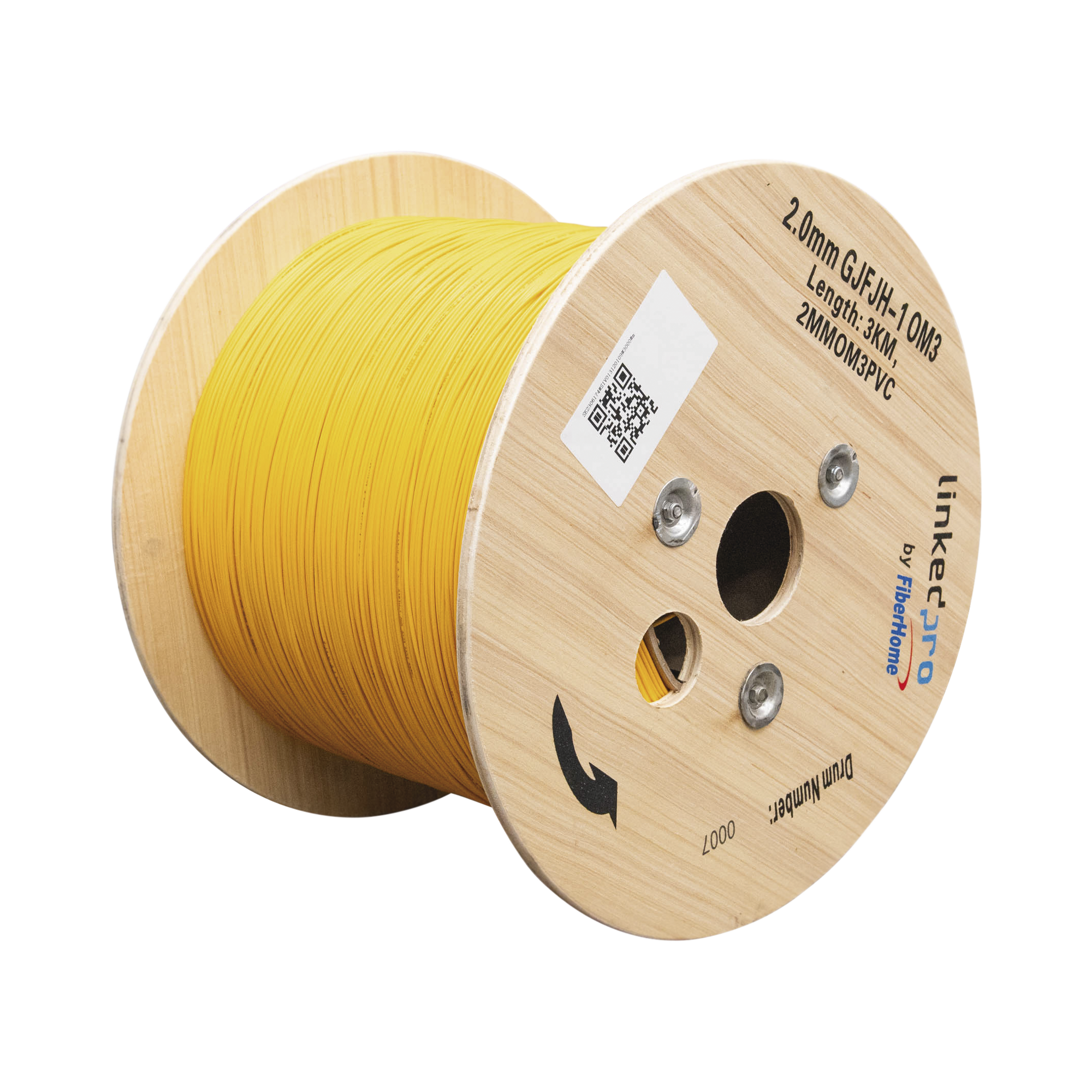 Linkedpro By Epcom 2mmom3pvc Fibra Óptica Multimodo OM3 2 mm Simplex Tight Buffer (900 micras), Precio Por Metro, (Hasta 2000 Metros en un Solo Tramo de Cable)