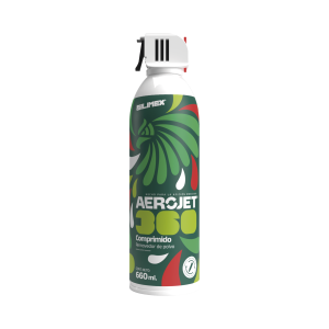 Silimex aerojet360-mex Removedor de polvo y residuos (aire comprimido) con aplicación 360º para limpieza de equipos electrónicos, válvula anti-estallamiento, 660 ml