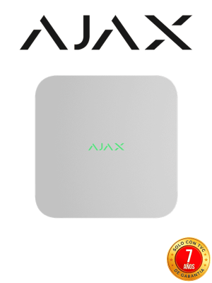 Ajax NVR (8ch) - Grabador de video en red de 8 canales para cámaras IP resolución 4K cámaras ONVIF/RTSP. Acepta cámaras AJAX y de otros fabricantes