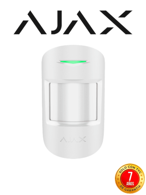 AJAX MotionProtect PlusW - Detector de movimiento inalámbrico Microondas e Infrarrojo. Color Blanco (28304.02.WH3)