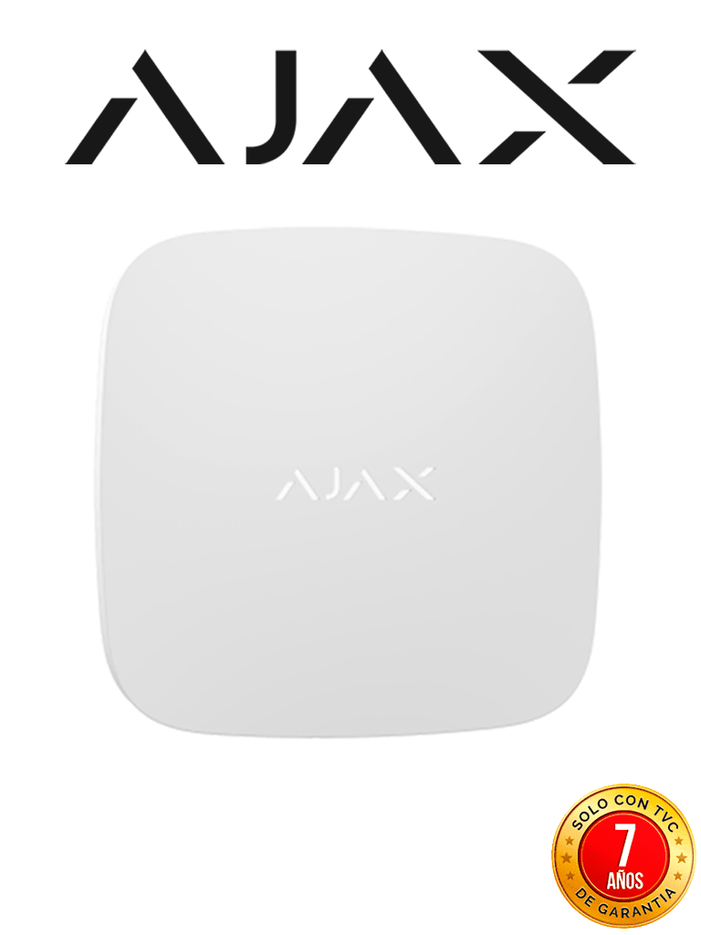 AJAX Hub2PlusW - Panel de alarma conexión Ethernet / WiFi / LTE color Blanco / APP "AJAX PRO" iOS y Android / hasta 200 dispositivos / Hasta 100 cámaras / Hasta 200 Usuarios / 2 SIM / Hasta 14h de duración de la batería (28281.40.WH3)