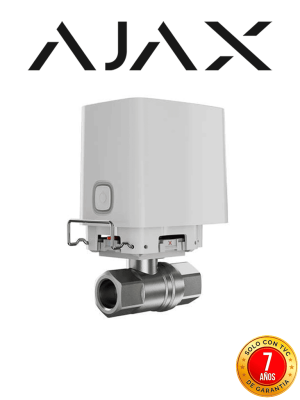 Ajax WaterStop - Válvula Inteligente de cierre de agua (3/4"). Color Blanco #CONEXION #WS #TVC24 #ControlDeFugas #MCI2