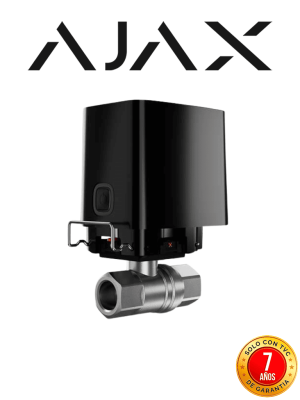 Ajax WaterStop B- Valvula Inteligente de cierre de agua de 3/4 de pulgada/ Color Negro #CONEXION #WS #TVC24 #ControlDeFugas #MCI2