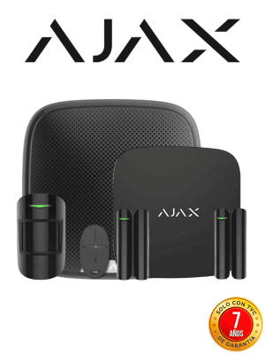 AJAX KIT RESIDENCIAL EXT B- Panel de alarma AJAX Hub2Plus conexión Ethernet / WiFi / LTE, APP AJAX PRO iOS y Android , 1 sensor de movimiento, 2 detectores para puerta o ventana, 1 control remoto y una sirena EXTERIOR inalámbrica #RESIDENCIAL