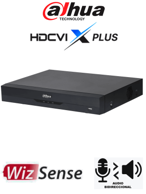 DAHUA DH-XVR5116HE-4KL-I3/T - DVR 16 Canales 4K WizSense/ HDCVI X PLUS/ Audio Bidireccional/ Reconocimiento Facial/ SMD Plus/ Protección Perimetral/ Entradas y Salidas de Alarma/ 16 Canales más 16 Canales IP/ Compatible con Dolink Care