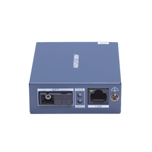 Hikvision ds-3d501r-3 Convertidor de medios UTP/FIBRA ÓPTICA (RX) / 1000 Mbps / Monomodo / Hasta 3 KM / CONECTOR SC