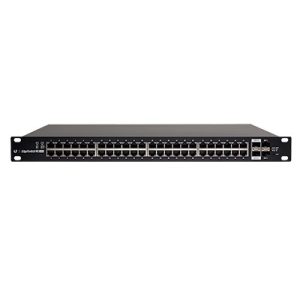 Ubiquiti es-48-500w Switch EdgeMAX Administrable de 48 Puertos Gigabit con PoE+/PoE Pasivo 24V + 2 Puertos SFP + 2 Puertos SFP+, 500 W