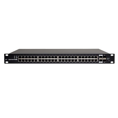 Ubiquiti es-48-500w Switch EdgeMAX Administrable de 48 Puertos Gigabit con PoE+/PoE Pasivo 24V + 2 Puertos SFP + 2 Puertos SFP+, 500 W
