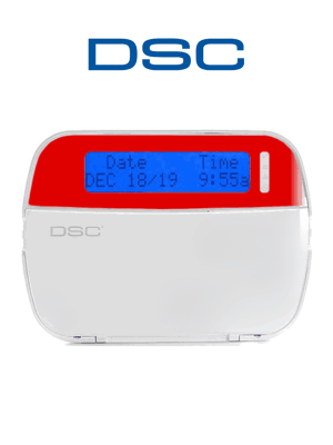 DSC HS2LCD RED - Teclado Cableado LCD Alfanumérico ROJO admite 128 zonas compatible con NEO
