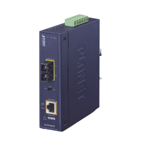 Planet igtp-802t Convertidor de medios industrial PoE+ 1000BASE-SX a 10/100/1000BASE-T 802.3at (SC,MM) -550 m