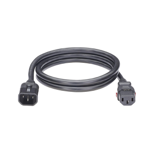Panduit lpca13-x Cable de Alimentación Eléctrica Con Bloqueo de Seguridad, de IEC C14 a IEC C13, 1.8 Metros de Largo, Color Negro, Paquete de 10 Piezas