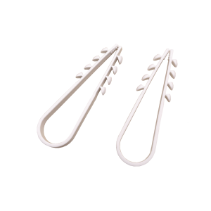 Linkedpro lphold18 Bolsa con 100 clips sujetadores de plástico para cables de 11 a 19 mm. Ideales para instalaciones en pared, brindan sujeción firme y segura.