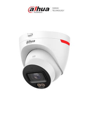 DAHUA DH-IPC-HDW2449T-S-PRO - Cámara IP Domo de 4 MP/ WizColor/ WizSense/ IA/ SMD Plus/ Detección de humanos y vehículos/ micrófono integrado/ Protección Perimetral/ Lente de 2.8 mm/ WDR 120 dB/ H265/ ranura MicroSD/PoE/ IP67/#LoNuevo