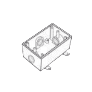 Rawelt rr-0475 Caja Condulet FS de 3/4 ( 19.05 mm) con cuatro bocas a prueba de intemperie.