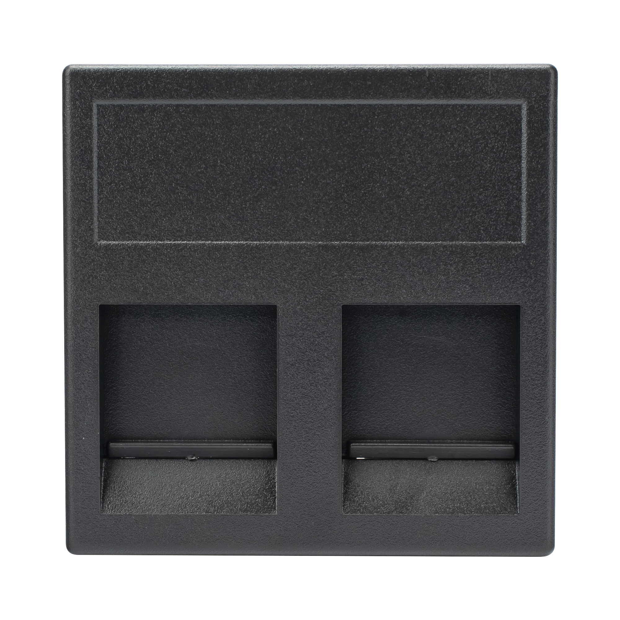 Simon sm-2-key-n Módulo Color Negro con 2 Espacios para Jack Keystone con Guardapolvo para las Cajas de Escritorio Ofiblock y Teleblock / (KB76/14)