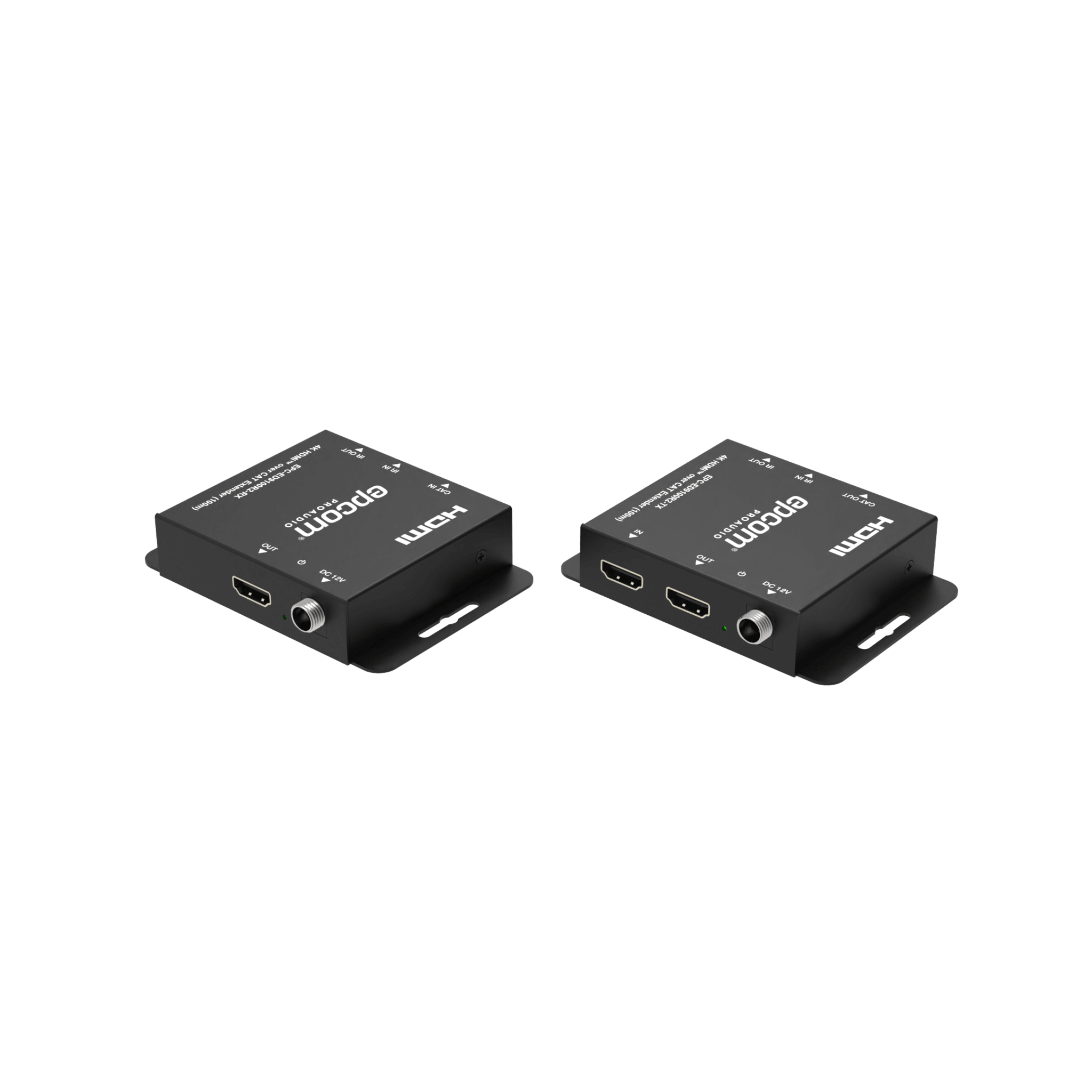 Epcom Proaudio epc-ed9100r2 Kit Extensor HDMI | 4K30 hasta 100m | Cat6 | Transmisión sin Compresión | Soporta PoC Bidireccional | EDID y Audio 5.1CH