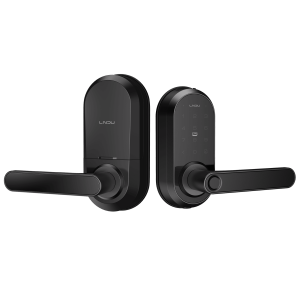 Lndu t225 Cerradura Inteligente Wi-Fi / Escáner de Huella Digital / Teclado Táctil / Compatible con App / 8 Baterías AA / Puerta Interior y Exterior / Función Normalmente Abierto / FCC Clase B