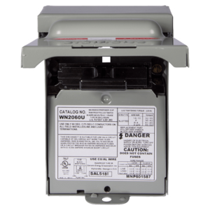 Siemens wn2060u Interruptor de seguridad 2x60Amp. Nema 3R, Sin Portafusible
