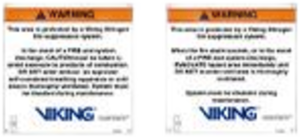 Viking 26407-s Señalamiento de Advertencia Almacenamiento de Cilindros | Sistemas de Extinción Oxeo