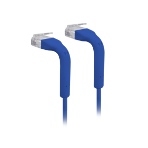 Ubiquiti u-cable-patch-rj45-bl UniFi Patch Cable Cat6 Ultradelgado GbE con Botas Flexibles, Color Azul, 0.1 Metros (0.33 Pies)