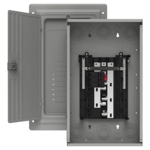 Siemens s1224b3100 Centro de carga trifásico 3 Fases, 4 Hilos para interruptores QP, de 12 polos - 24 circuitos, 120/240vca, Barras de aluminio 100 Amp, Nema 1, uso interior. Incluye tapa.