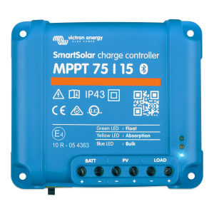 Victron Energy ssmppt75/15 SmartSolar MPPT 75/15 / Controlador de Carga Solar MPPT 15A / 12/24 Vcc en baterías / IP43