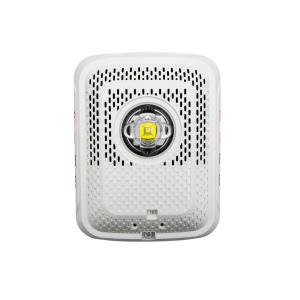 System Sensor spswled Bocina con Lámpara Estroboscópica, Montaje en Pared, Color Rojo, Nuevo Diseño Moderno y Elegante y Menor Consumo de Corriente