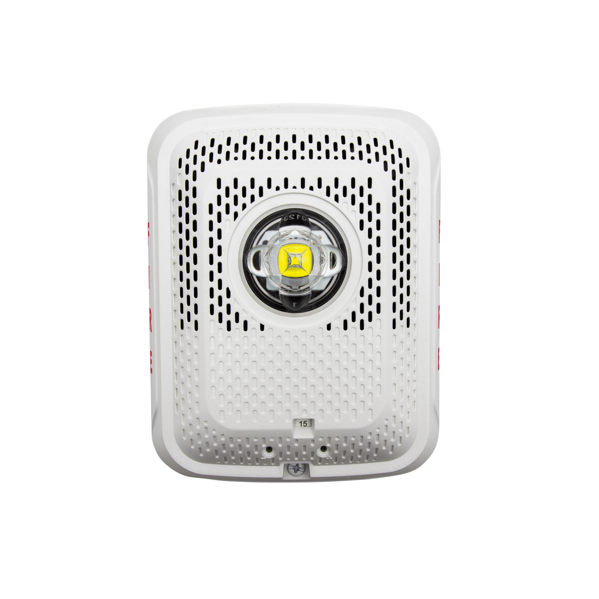 System Sensor spswled Bocina con Lámpara Estroboscópica, Montaje en Pared, Color Rojo, Nuevo Diseño Moderno y Elegante y Menor Consumo de Corriente