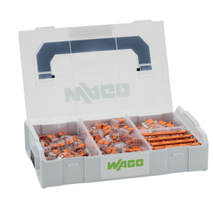 Wago 887-952 Kit de Bornas de Conexión L-BOXX Mini / Serie 221 / 4 mm² / Transparente / Temperatura 85°C / 4-5 Conductores