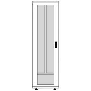 Linkedpro les-60-60-42ugw Gabinete Rack 42 Unidades / Piso 19 Pulgadas / Puerta Cristal Templado / Capacidad Carga 1000 Kg / Acero Calibres 16-18-20 / Ventilación Superior / Ruedas y Niveladores / Cerradura Seguridad