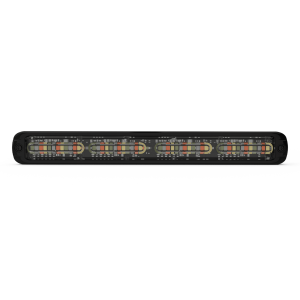 Ecco cd3804rbaw Luz auxiliar Giga Thin 11¨ Quadcolor Rojo/Azul/Ambar/Blanco 48 LED Con funcionalidad de director de tráfico