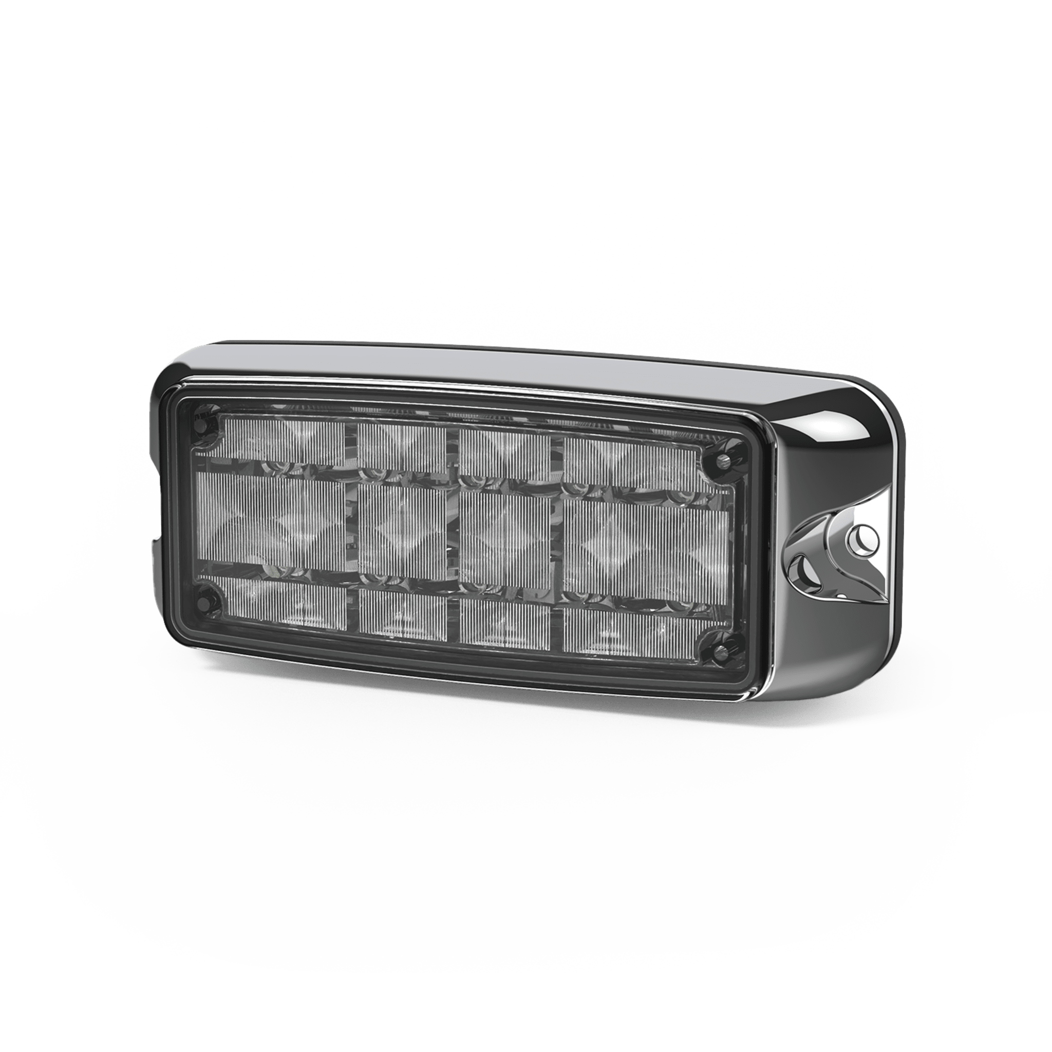 Ecco cd4080rb Luz de Advertencia de 5X2 10 LED, Rojo/Azul, Bisel Cromado, Lente Transparente