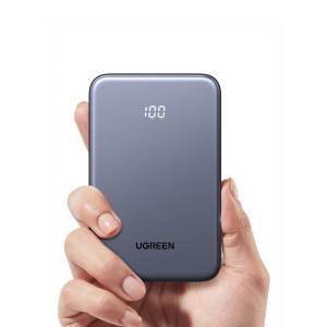 Ugreen 75131b Power bank Ultradelgado  10000mAh / 20W Máximo / Puerto USB-C PD3.0 PPS / Puerto USB-A 22.5W / Batería Polímero de Litio / Pantalla Digital / Carga Rápida 3 Horas / Protocolos Múltiples / Protección