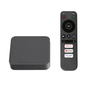 Linkedpro lp1tvbox STB 4K Android con Google TV / Alto Rendimiento / Conexión Wi-Fi y por Cable / Control Remoto Bluetooth / Salida HDMI / Software de Gestion para ISP´s