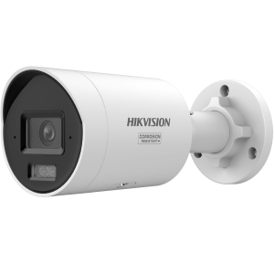 Hikvision ds-2cd20123g2-liuy [Dual Light ] Bala IP 12 Megapixel (UHD) / Lente 2.8 mm / 40 mts Luz Blanca + 40 mts IR / ACUSENSE / Exterior IP67 / WDR 120 dB / PoE  / Micro SD / Metal / ACUSEEK / Captura Facial / NEMA 4X (Anticorrosión)