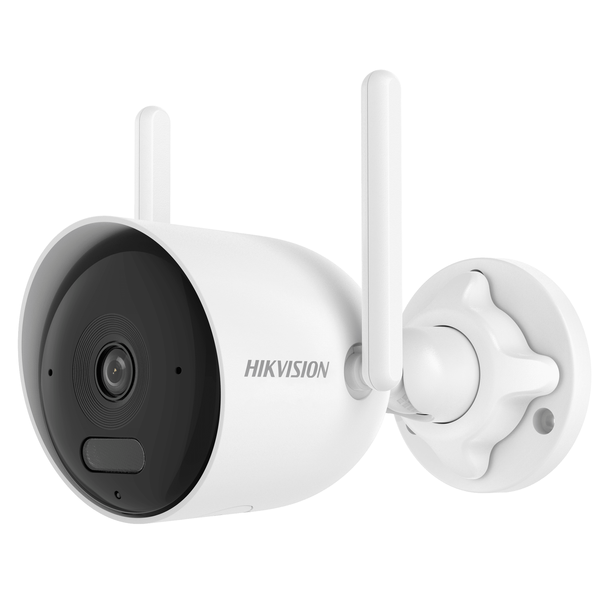 Hikvision ds-2cfw04 Bala IP 4 Megapixel / Lente 2.8 mm / Dual Light (30 mts IR + 30 mts Luz Blanca) / Wi-Fi / ACUSENSE / Audio Bidireccional (Micrófono y Bocina) / IP66 / dWDR / Micro SD