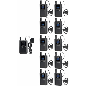 Retekess tt125 Kit para guía turístico de 1 transmisor y 10 receptores