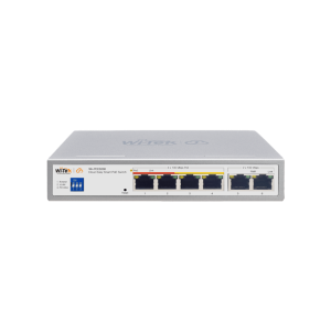 Wi-Tek wi-pces206 Switch PoE / Administración en la nube / Con 4 puertos 10/100 Mbsp PoE af/at / 2 Puertos Uplink 10/100 MBPS /  Presupuesto 60 W / PoE hasta 250 metros / Soporta protocolo ONVIF